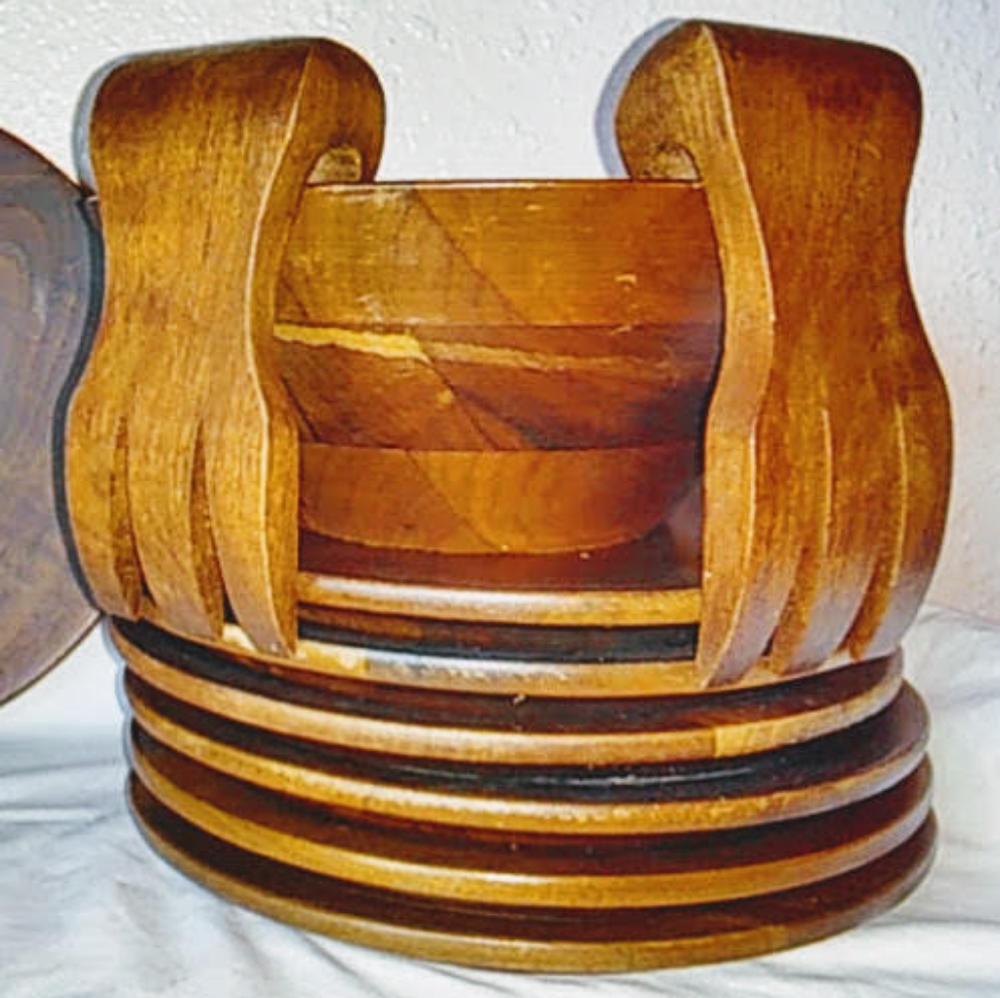 Vintage Mid century Modern Salad Serving Set